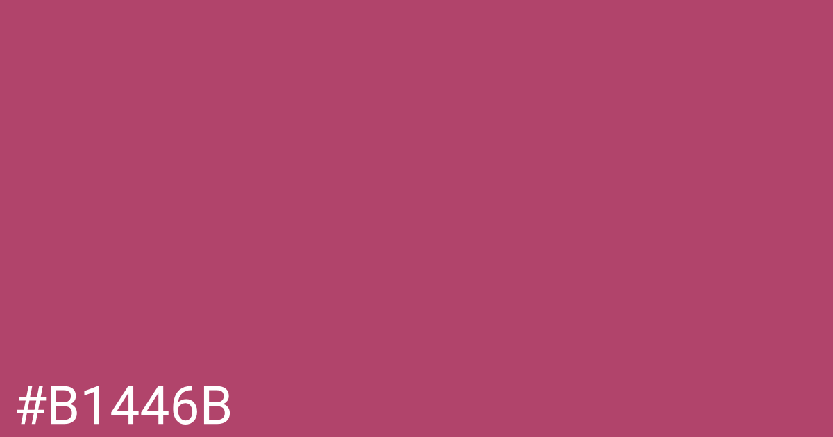 Hex color #b1446b graphic