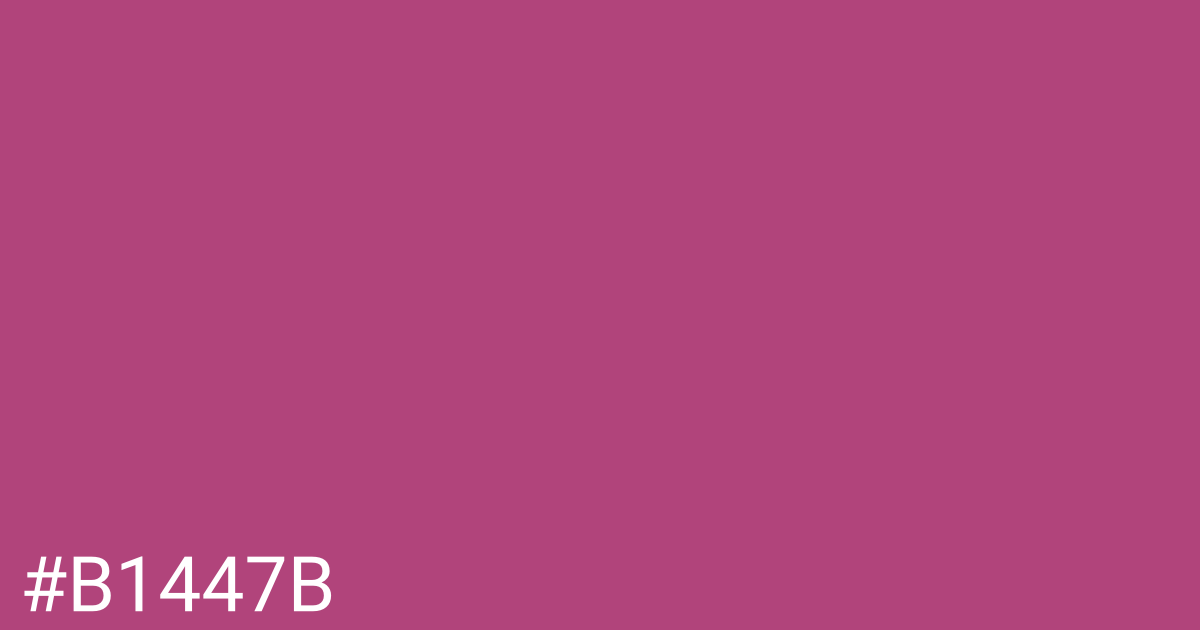 Hex color #b1447b graphic