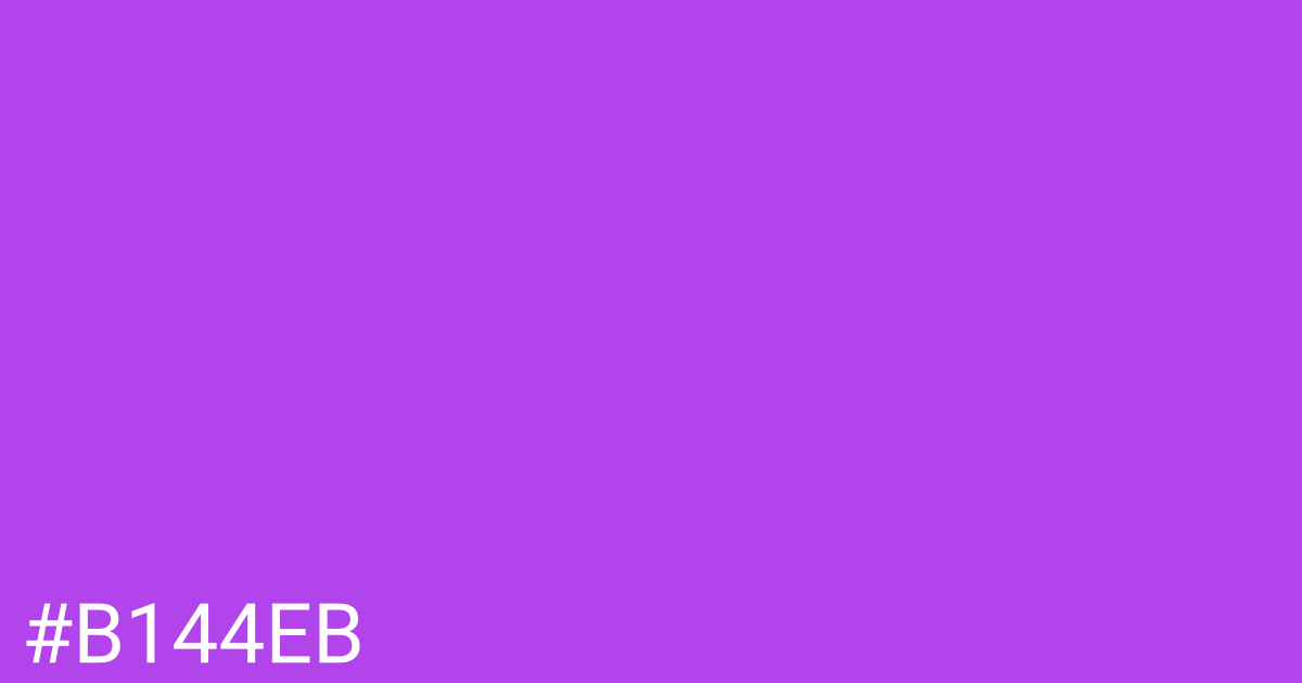 Hex color #b144eb graphic
