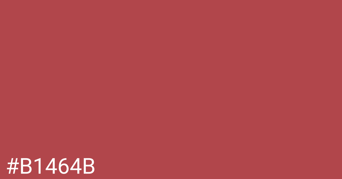 Hex color #b1464b graphic