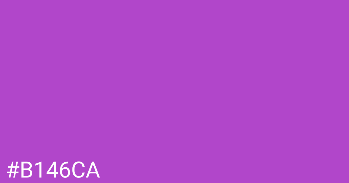 Hex color #b146ca graphic