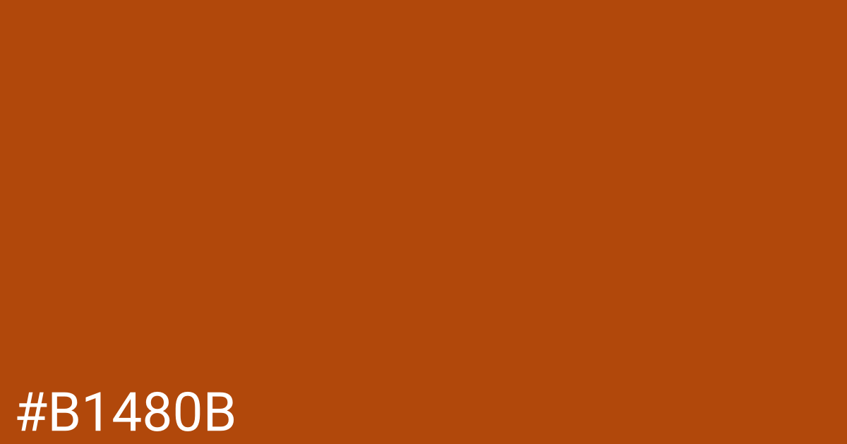 Hex color #b1480b graphic