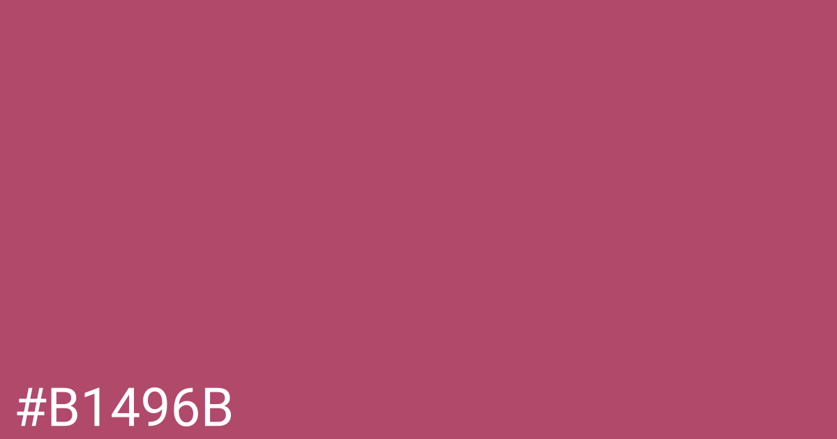 Hex color #b1496b graphic