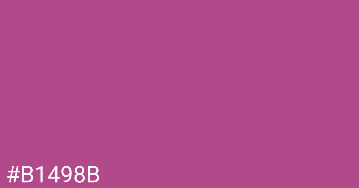 Hex color #b1498b graphic