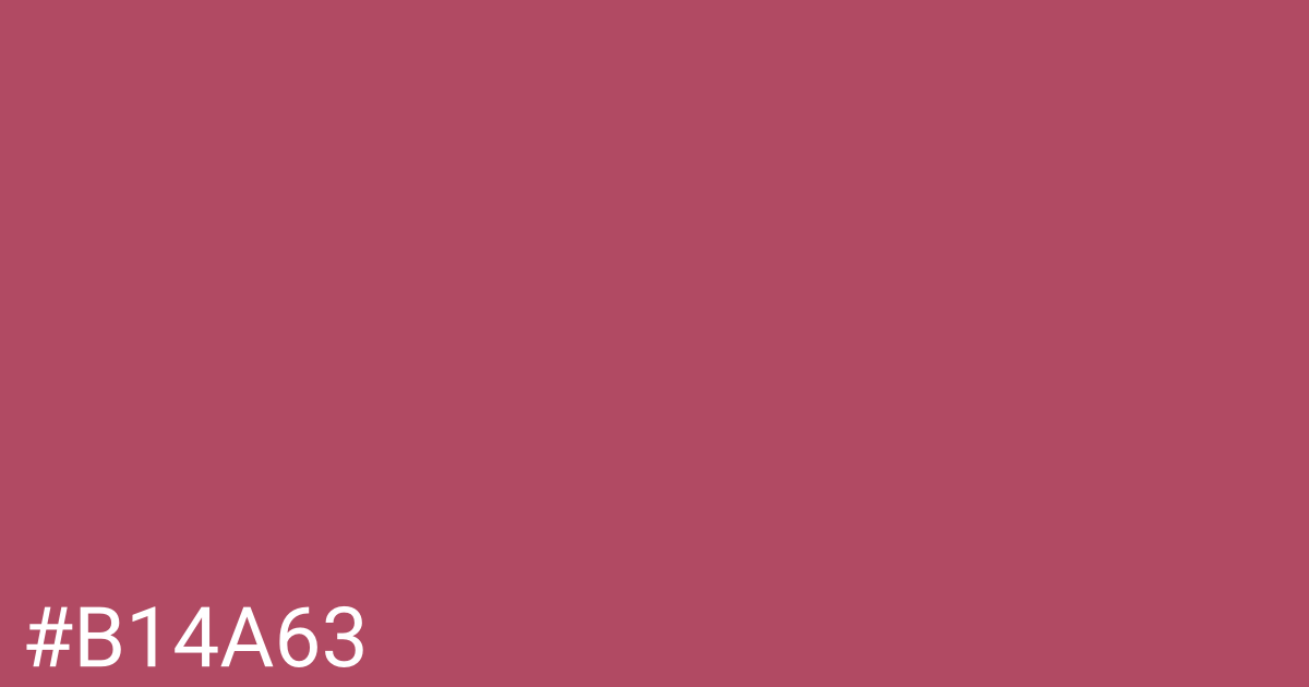 Hex color #b14a63 graphic