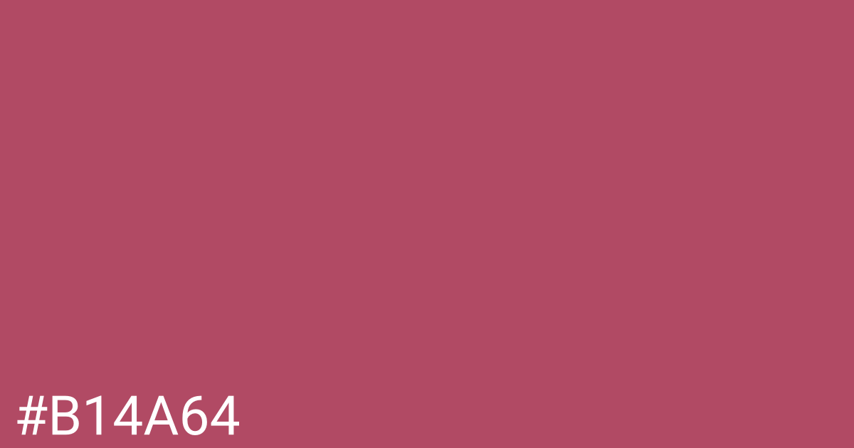 Hex color #b14a64 graphic