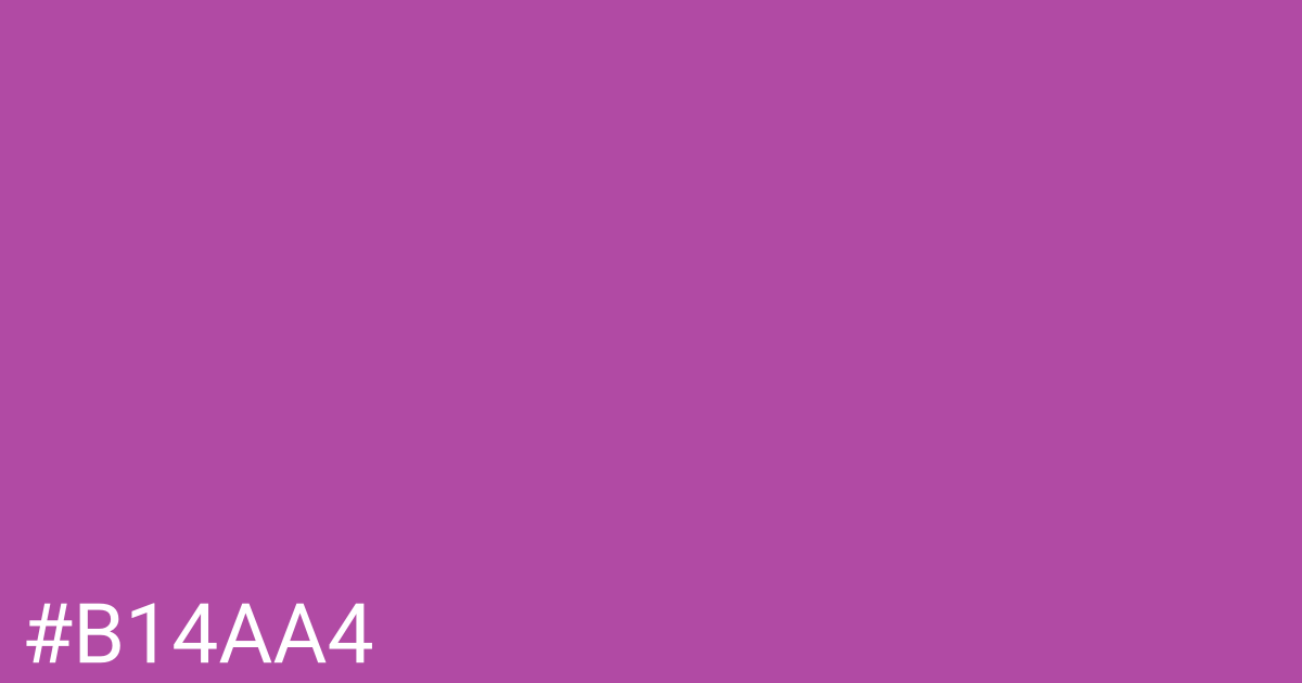 Hex color #b14aa4 graphic