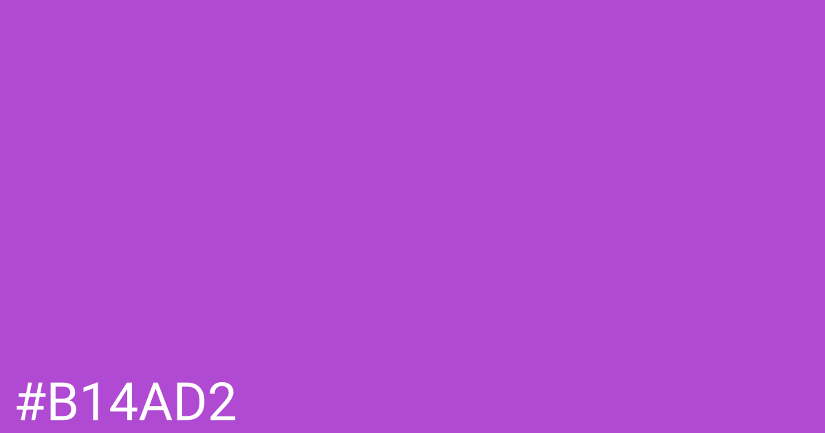 Hex color #b14ad2 graphic