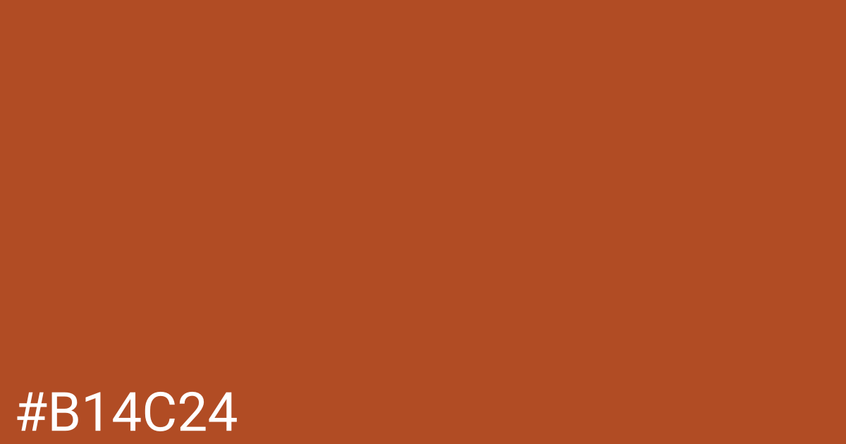 Hex color #b14c24 graphic