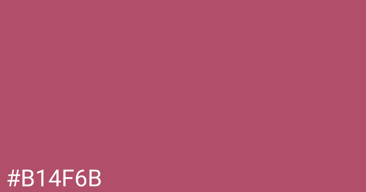 Hex color #b14f6b graphic