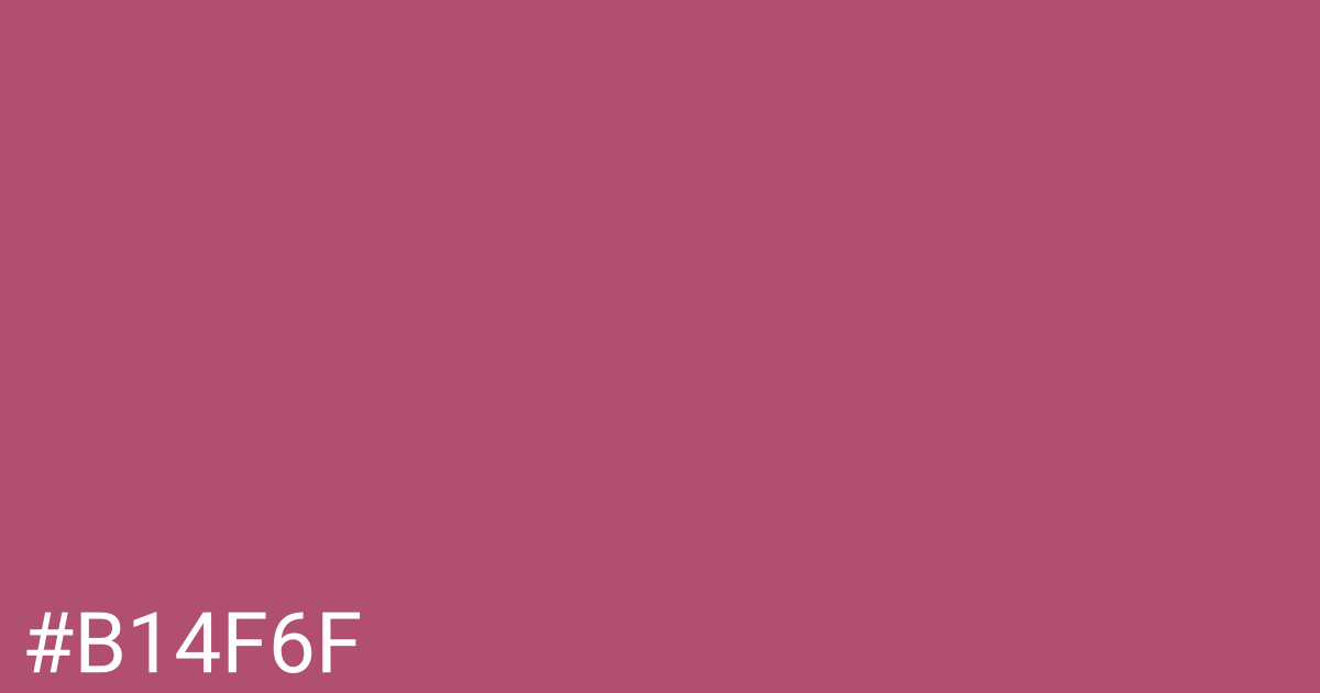 Hex color #b14f6f graphic