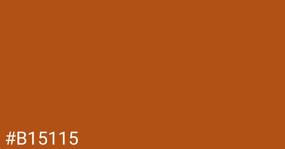 Hex color #b15115 graphic