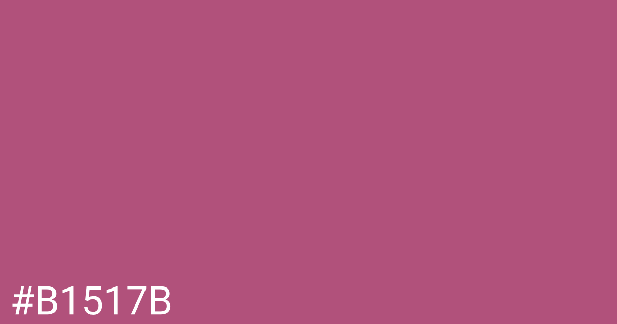 Hex color #b1517b graphic