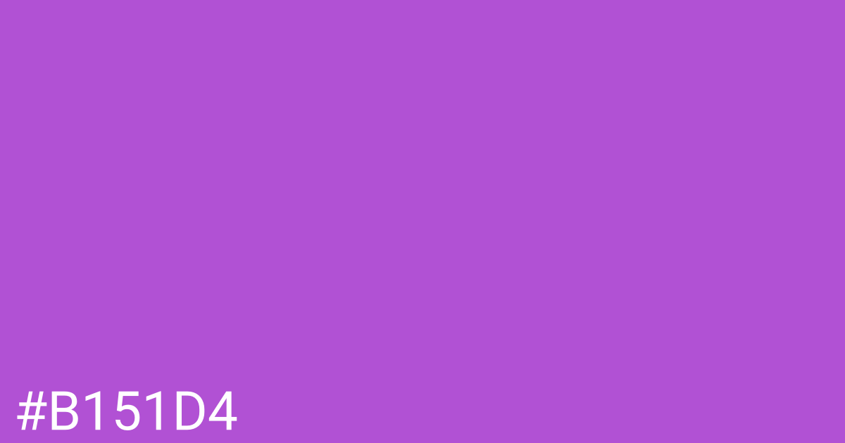 Hex color #b151d4 graphic