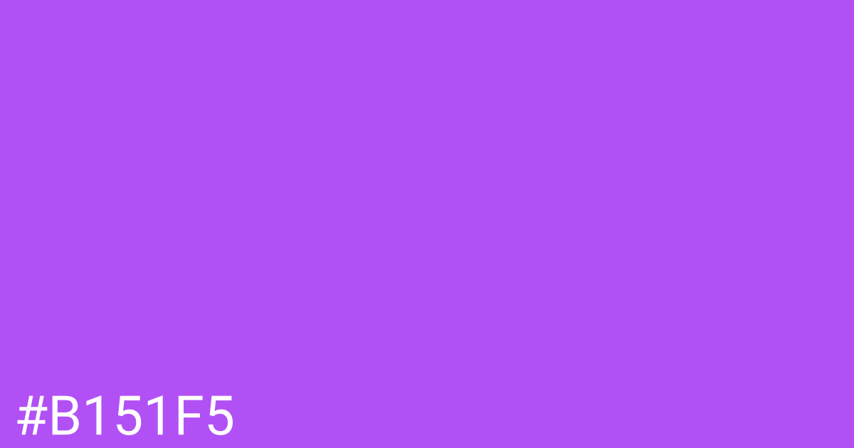 Hex color #b151f5 graphic