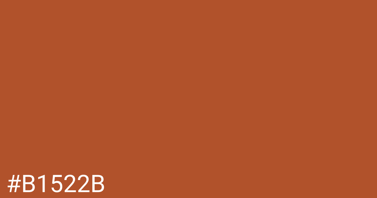 Hex color #b1522b graphic