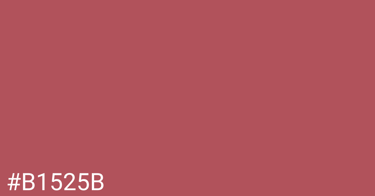 Hex color #b1525b graphic