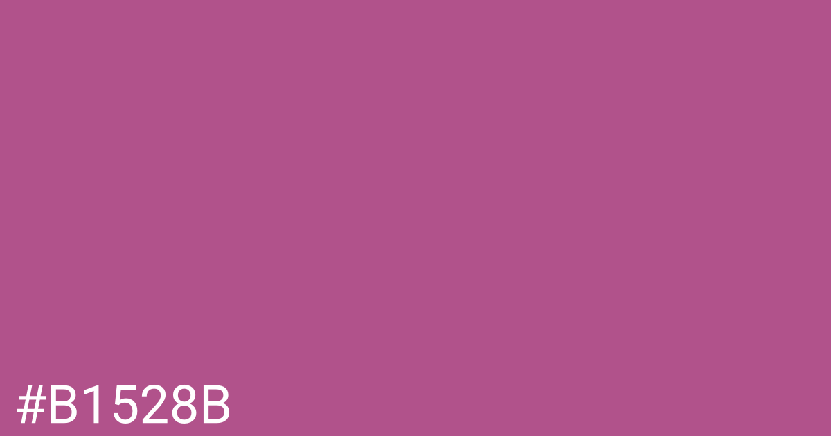 Hex color #b1528b graphic