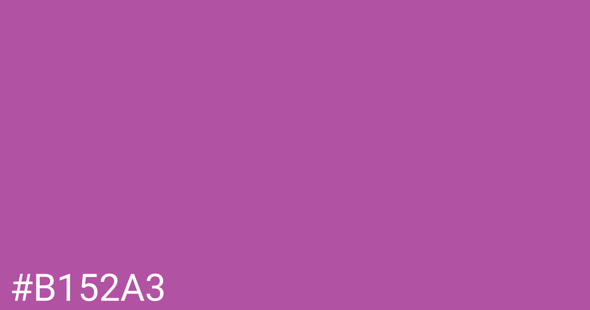 Hex color #b152a3 graphic