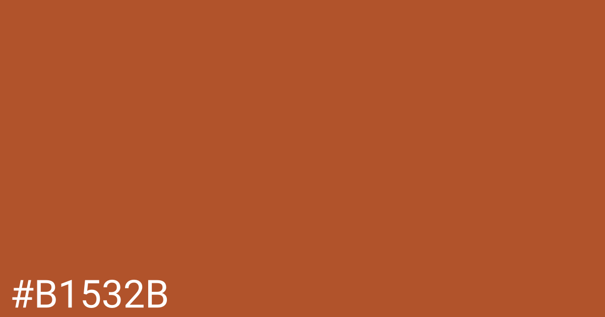 Hex color #b1532b graphic