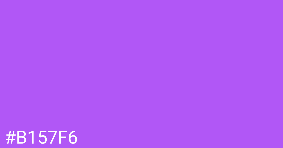 Hex color #b157f6 graphic