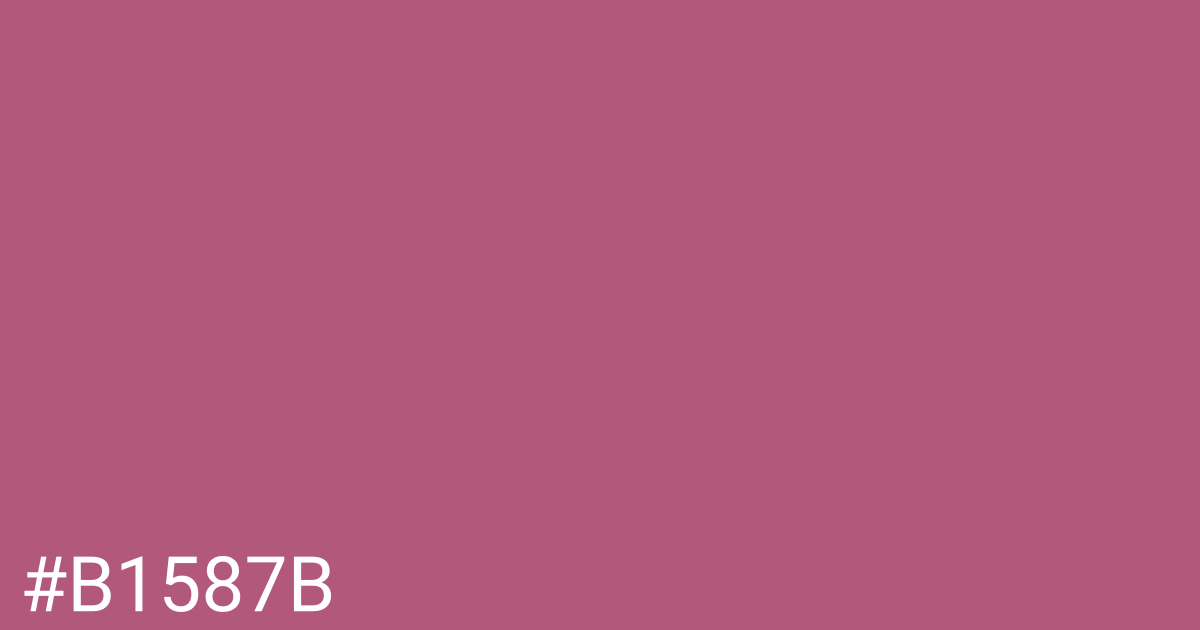 Hex color #b1587b graphic