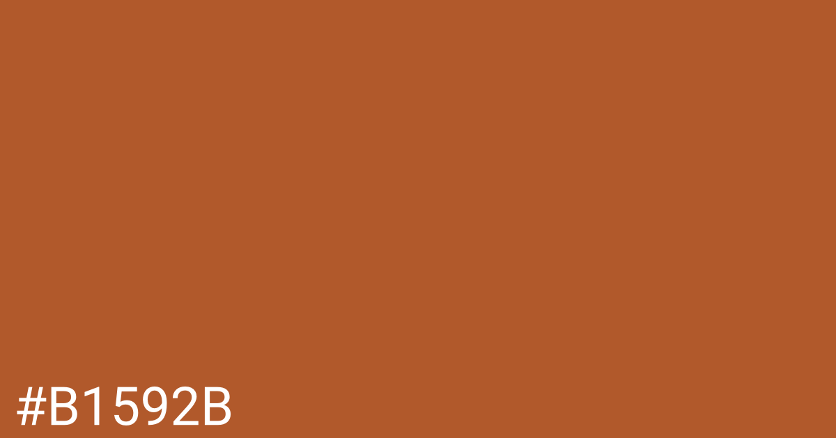 Hex color #b1592b graphic