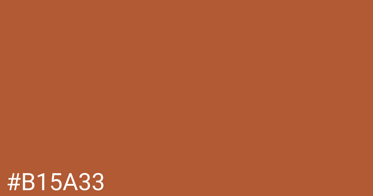 Hex color #b15a33 graphic