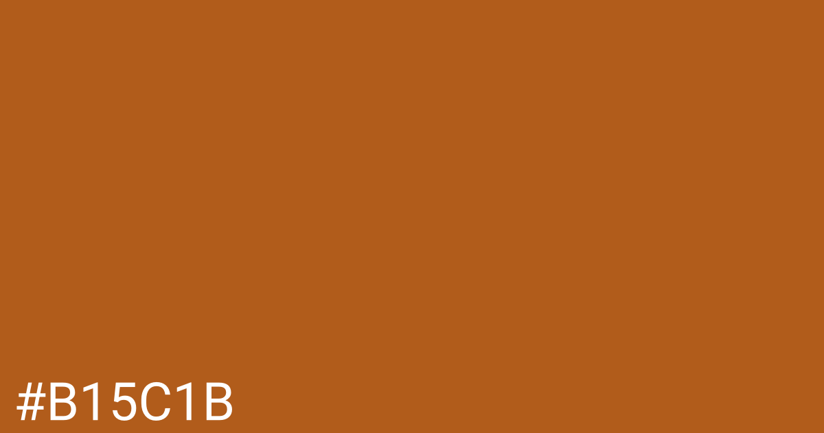 Hex color #b15c1b graphic