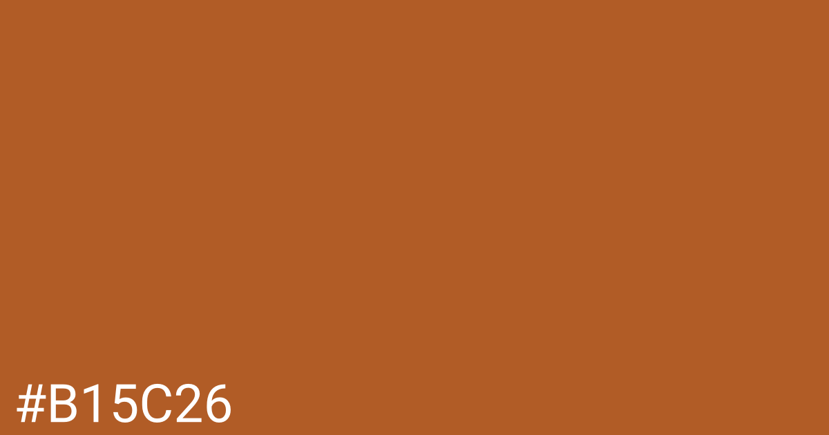 Hex color #b15c26 graphic