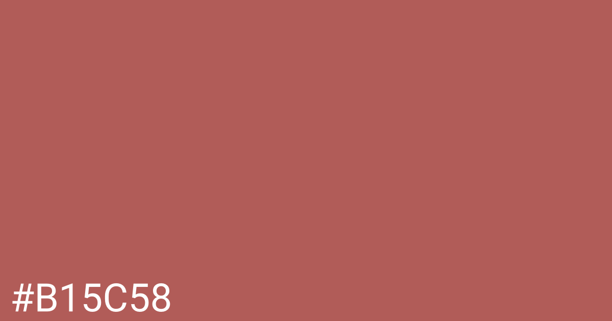 Hex color #b15c58 graphic