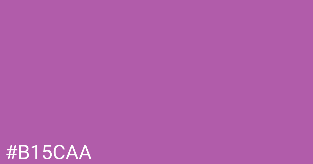 Hex color #b15caa graphic