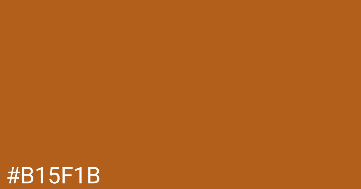 Hex color #b15f1b graphic