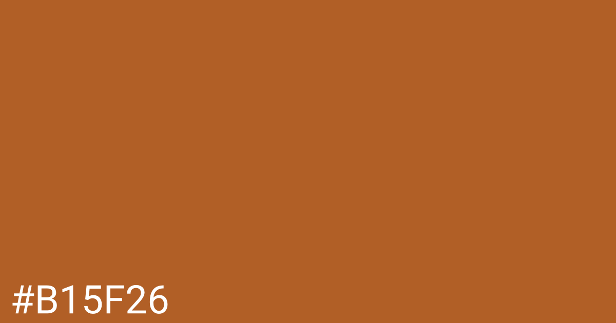 Hex color #b15f26 graphic