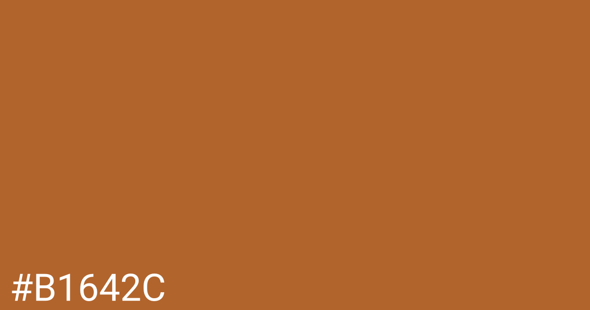 Hex color #b1642c graphic