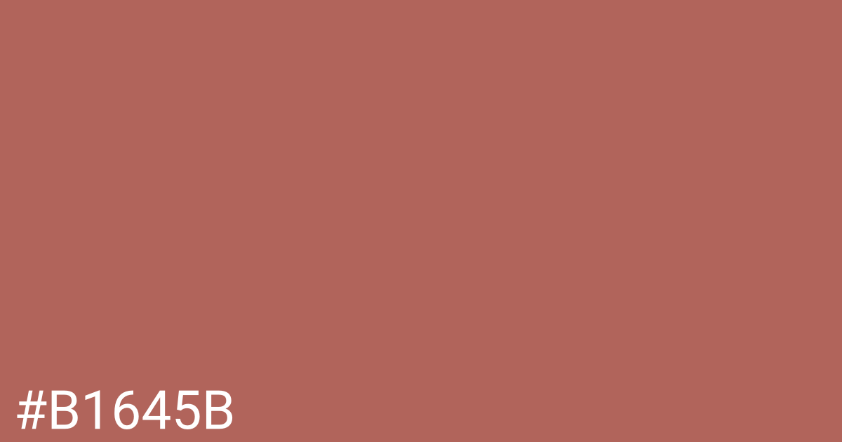 Hex color #b1645b graphic