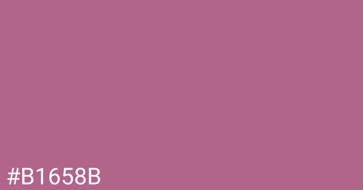 Hex color #b1658b graphic