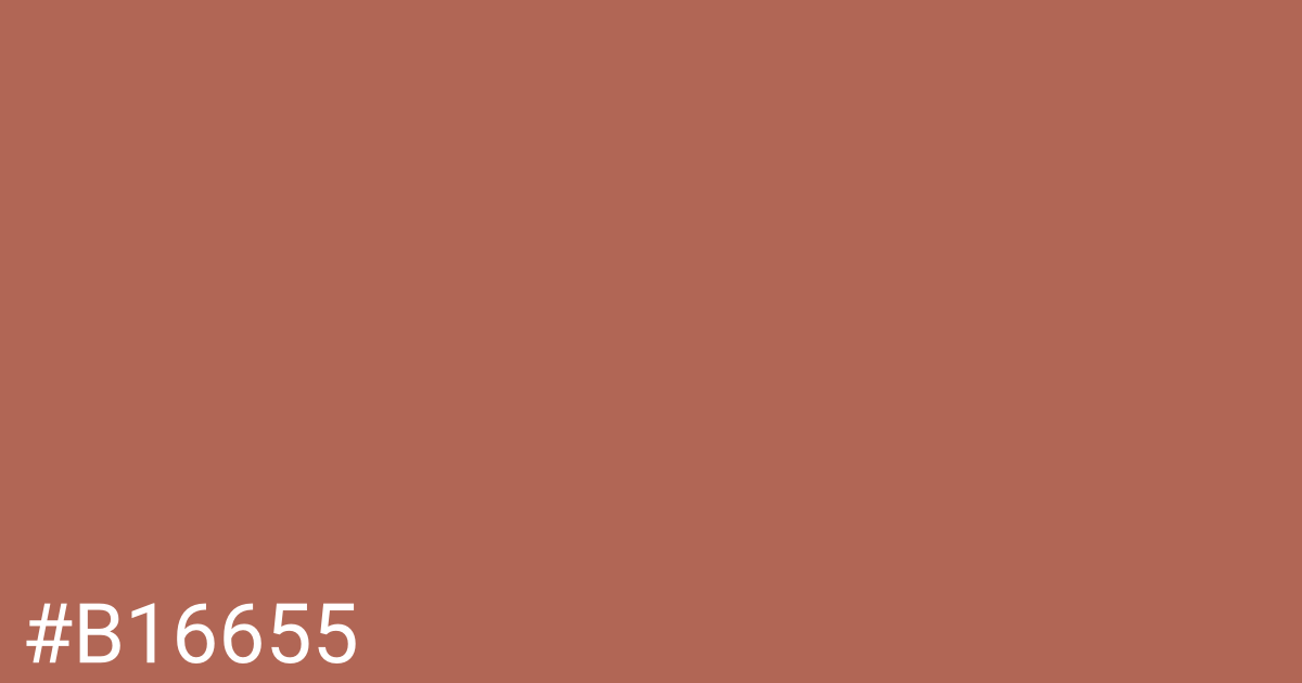 Hex color #b16655 graphic