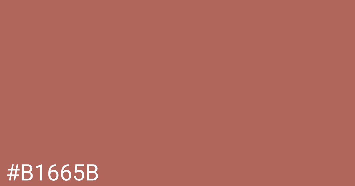 Hex color #b1665b graphic