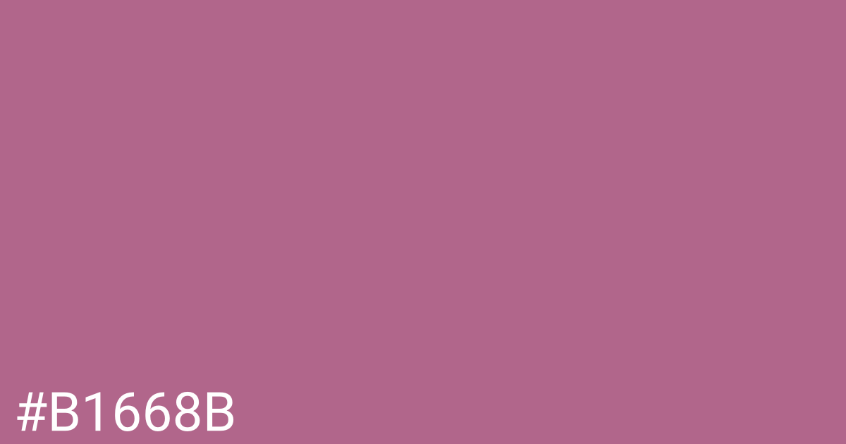 Hex color #b1668b graphic