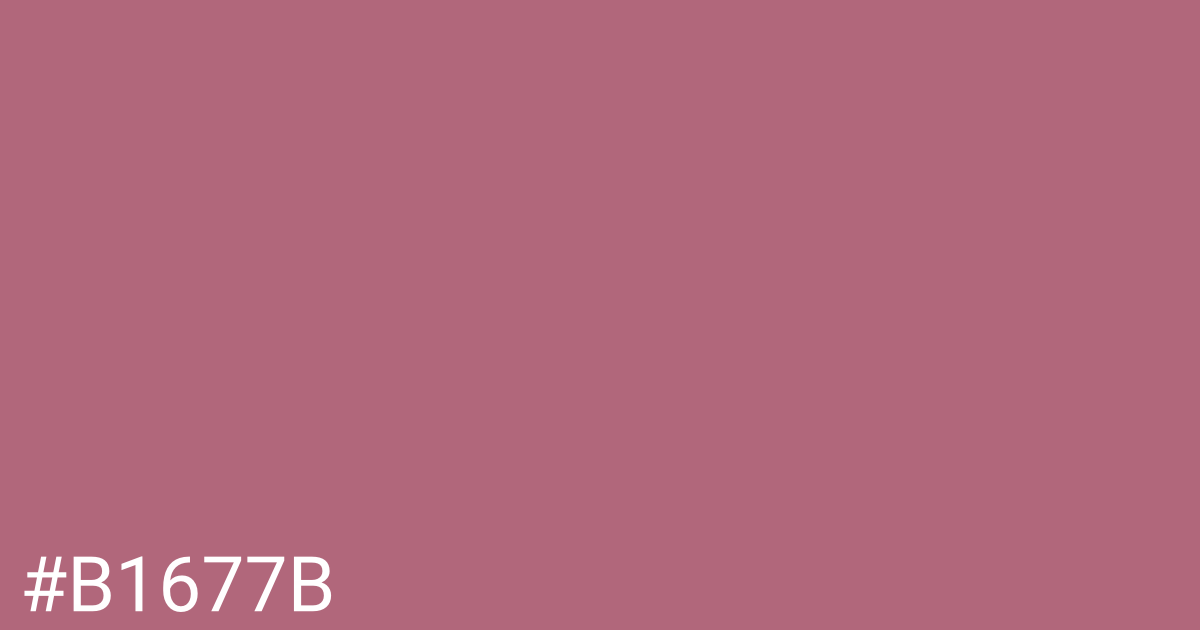 Hex color #b1677b graphic