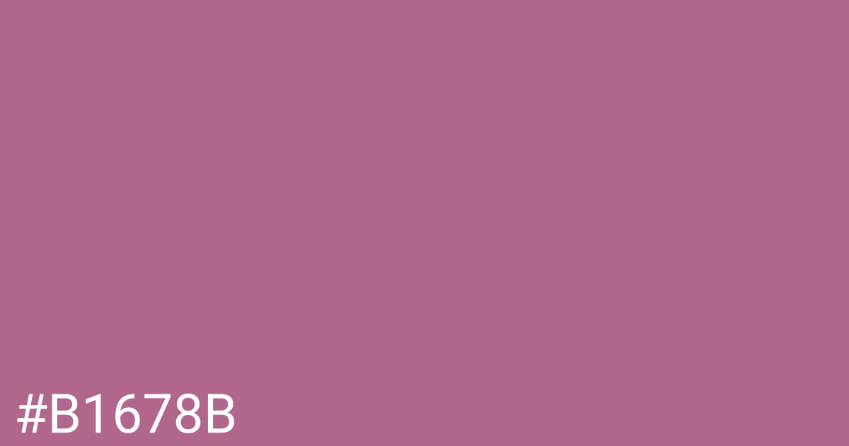 Hex color #b1678b graphic