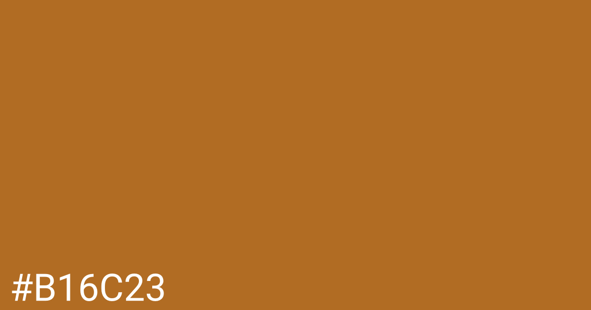 Hex color #b16c23 graphic