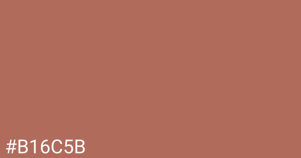Hex color #b16c5b graphic
