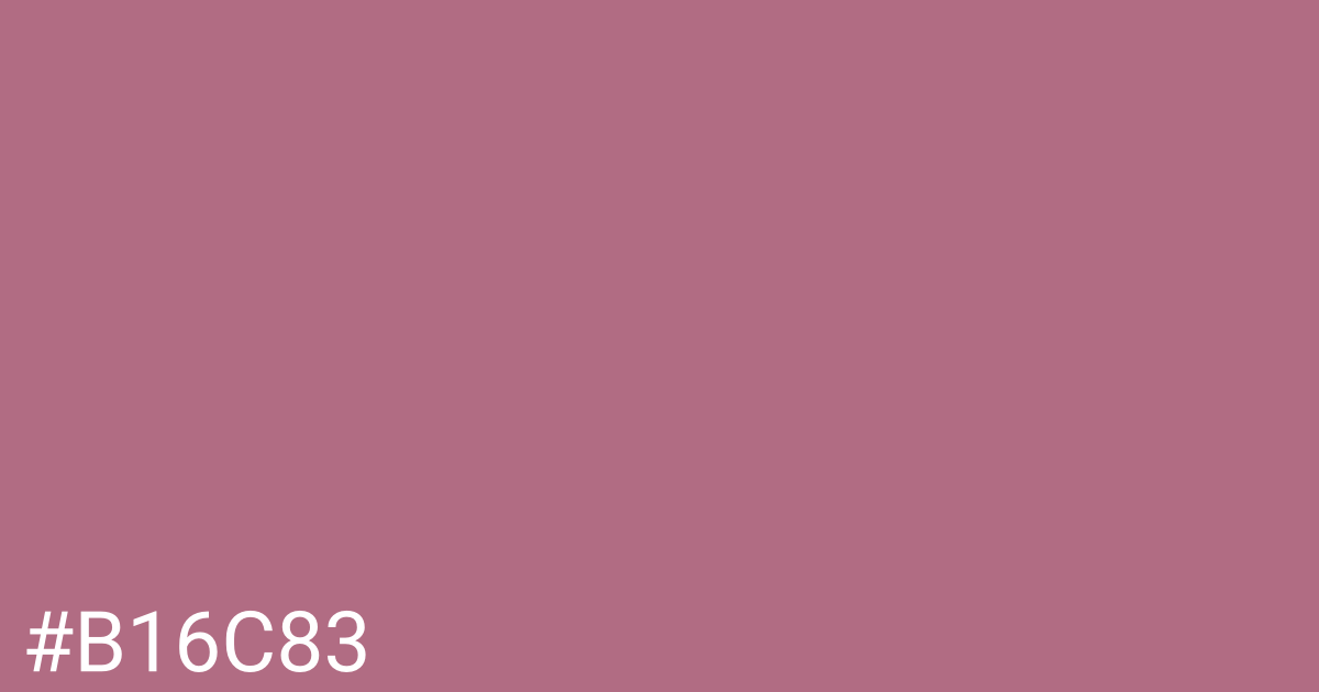 Hex color #b16c83 graphic