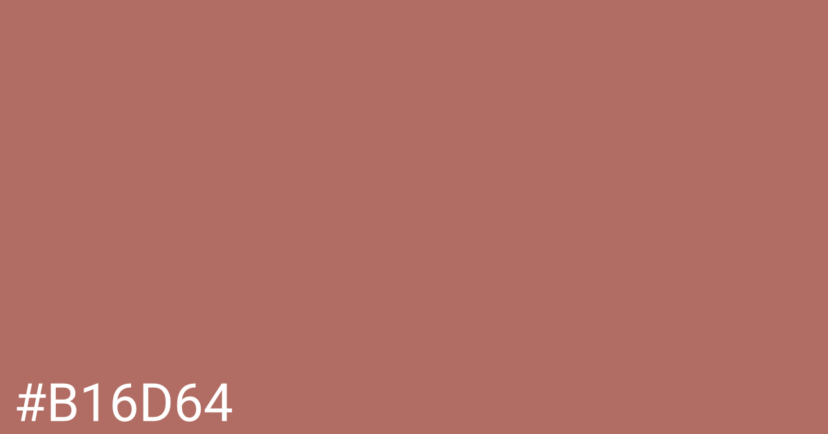 Hex color #b16d64 graphic