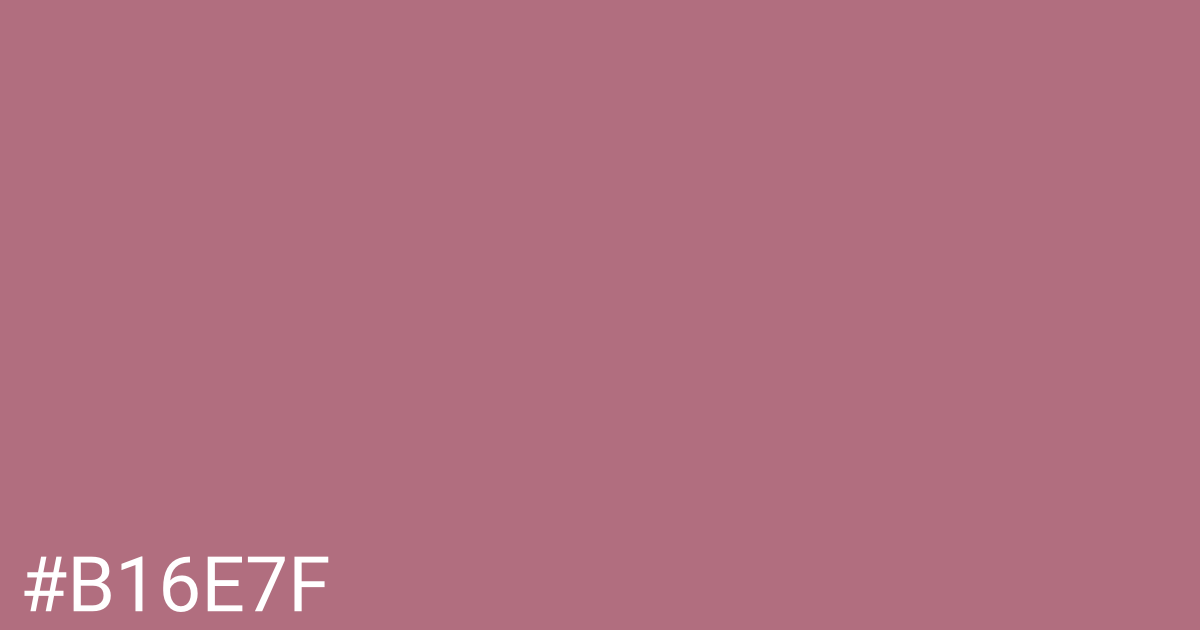 Hex color #b16e7f graphic