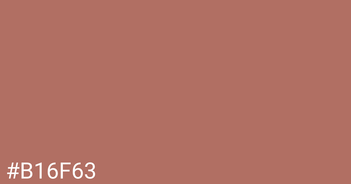 Hex color #b16f63 graphic