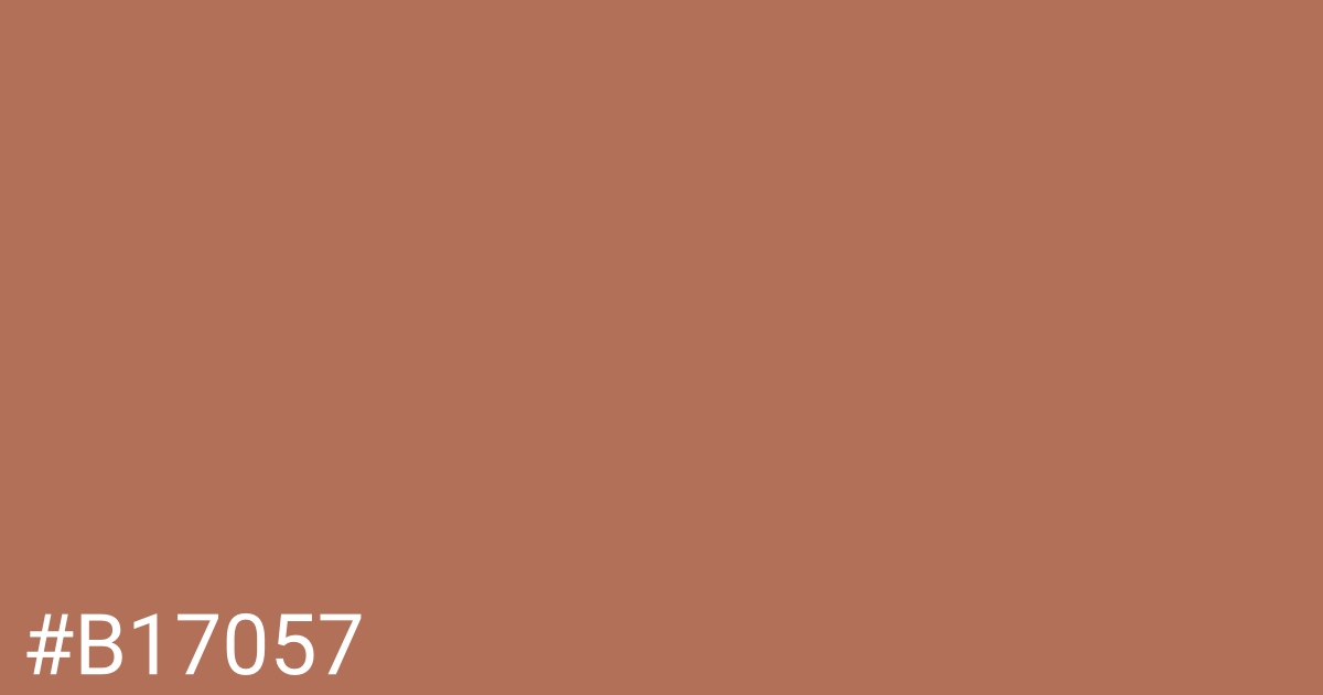 Hex color #b17057 graphic