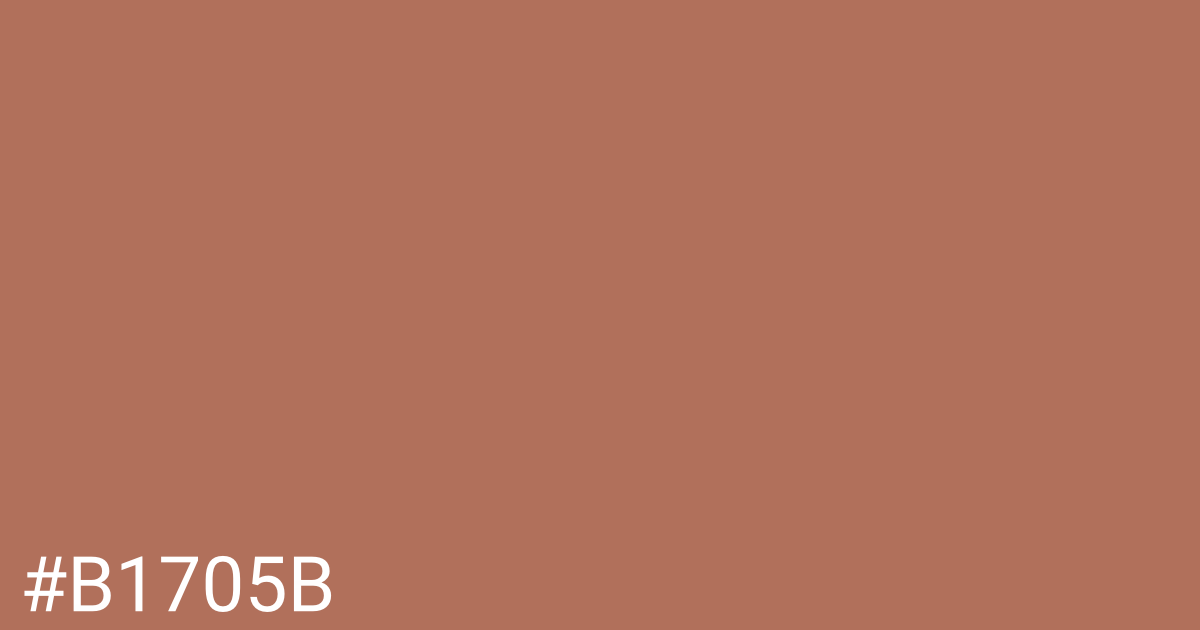 Hex color #b1705b graphic